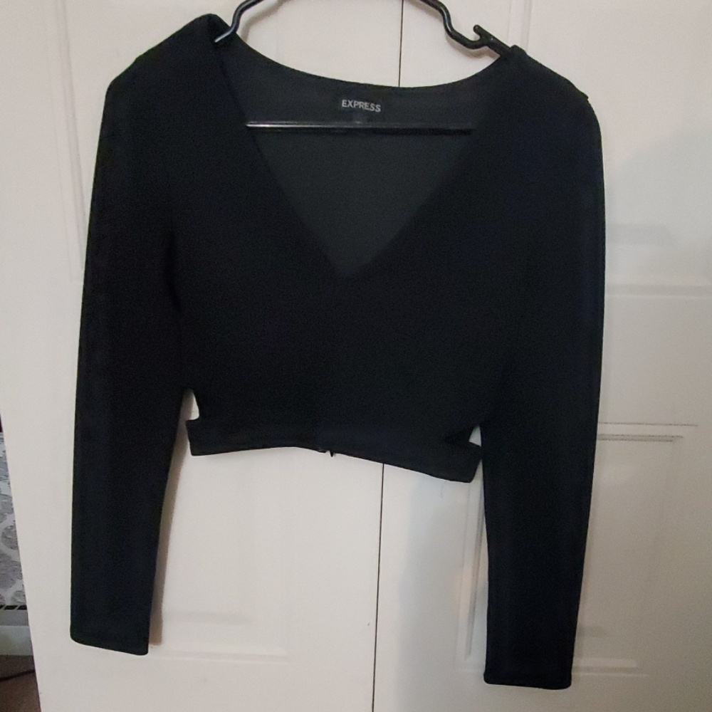 Long sleeve crop top